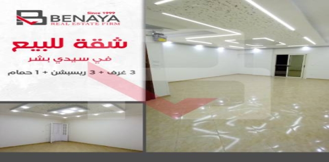 شقة للبيع فى سيدي بشر بحري - قسم المنتزه - الإسكندرية