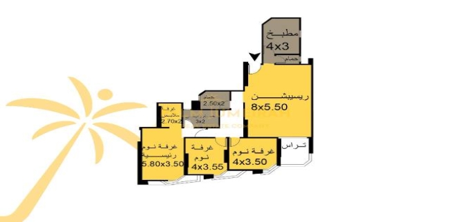 شقة للبيع فى سموحة - قسم سيدى جابر - الإسكندرية
