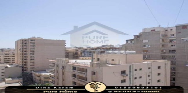 شقة للبيع فى سموحة - قسم سيدى جابر - الإسكندرية